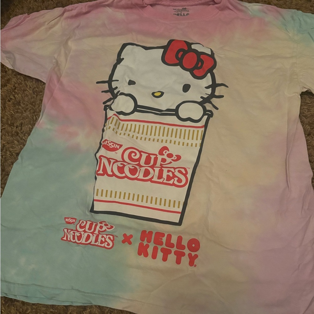 Hello Kitty x Cup Noodles Tee - tye dye